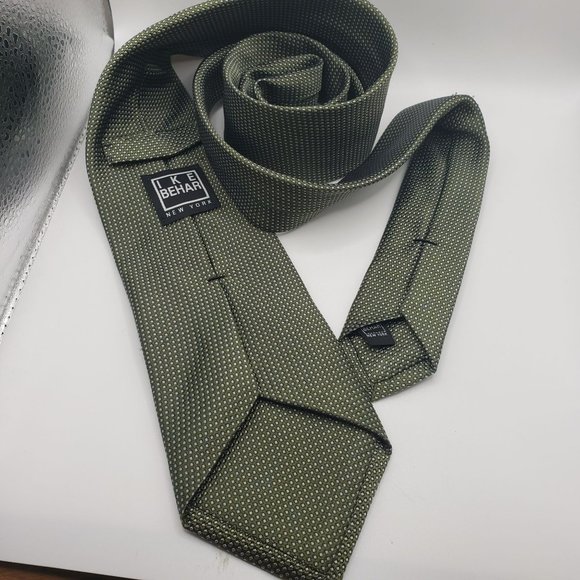 IKE BEHAR New‎ York Brown Micro Dot Neck Tie - Picture 2 of 8